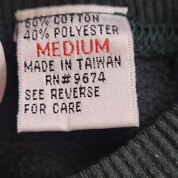 Vintage Needle and Threads Green Santa bear Sweatshirt - Picture 5 of 6